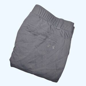Under Armour Match Play Golf Shorts Men 34 Gray HeatGear Golfcore Preppy Tech